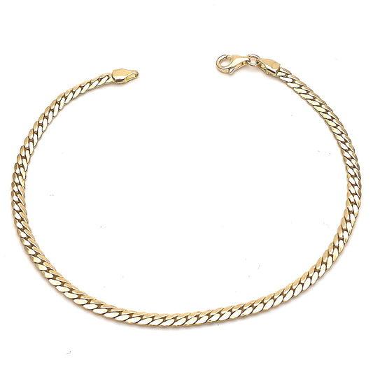 Bracciale in oro giallo maglia "snake"