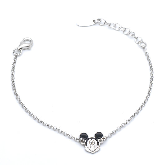 Bracciale bimbi in Argento con Topolino