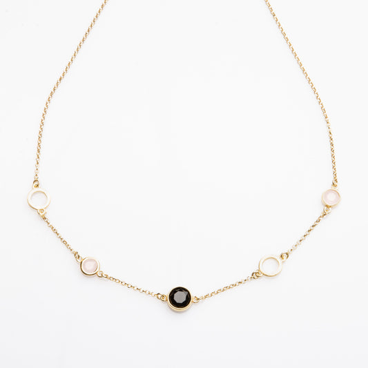 Collana In Argento Round Stones