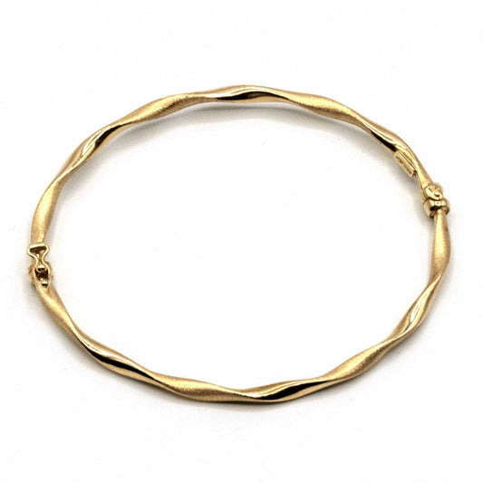 Bracciale Rigido In Oro Modello Ritorto