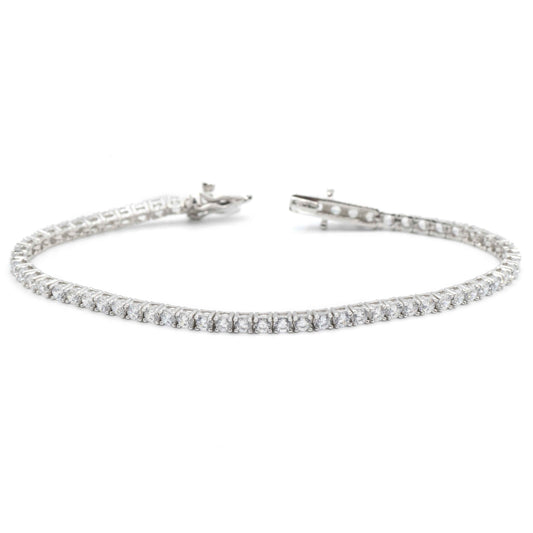 Bracciale Tennis In Argento 2,5 Mm