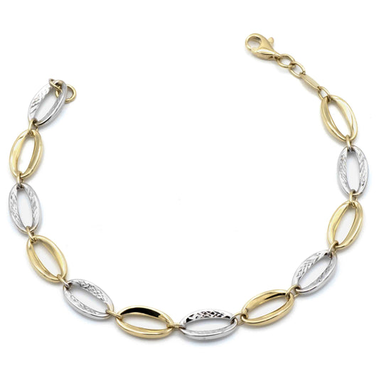 Bracciale Foglia In Oro