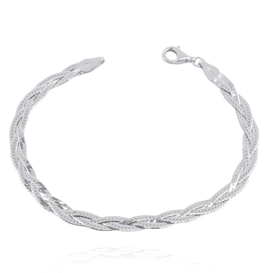 Bracciale Treccia in Argento