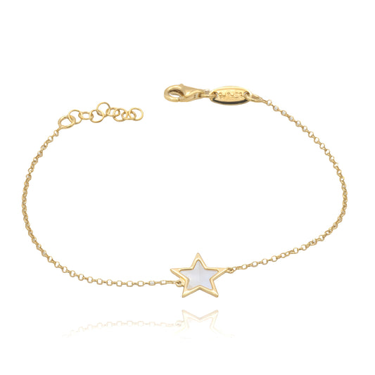 Bracciale in Argento Stella e Madreperla