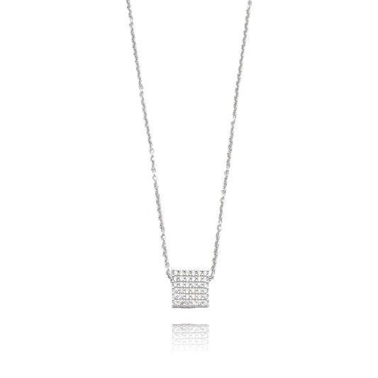 Collana in Argento con Pavè