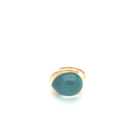 Anello goccia cabochon